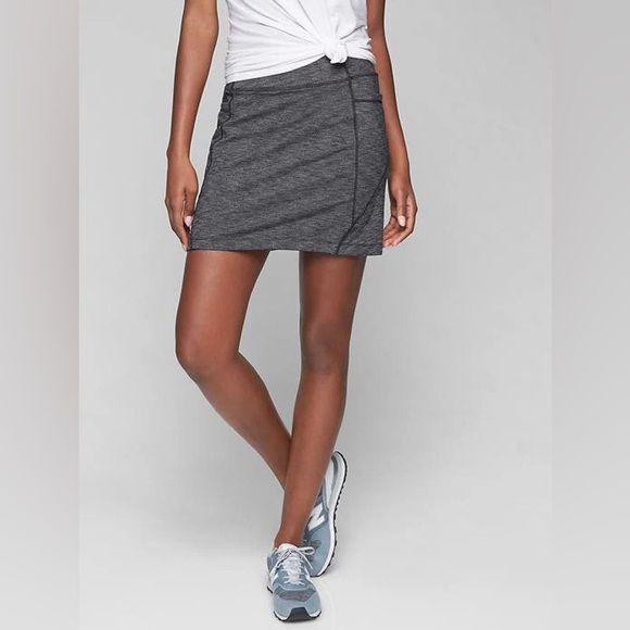 Athleta Charcoal Gray Heathered Excursion Skort - Picture 1 of 8